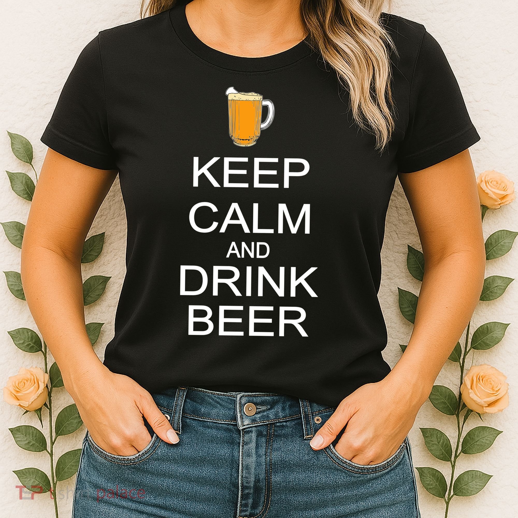 Keep Calm And Drink Beer Pitcher Women's T-Shirt