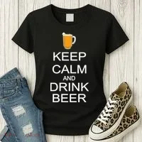 Keep Calm And Drink Beer Pitcher Women's T-Shirt thumb 3