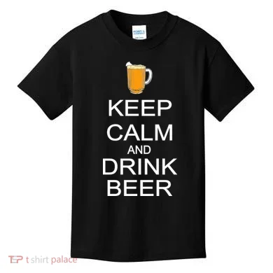 Keep Calm And Drink Beer Pitcher Kids T-Shirt