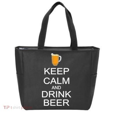Keep Calm And Drink Beer Pitcher Tote Bag