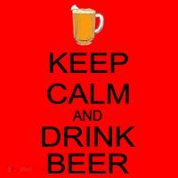 Keep Calm And Drink Beer Pitcher Santa Hat thumb 1