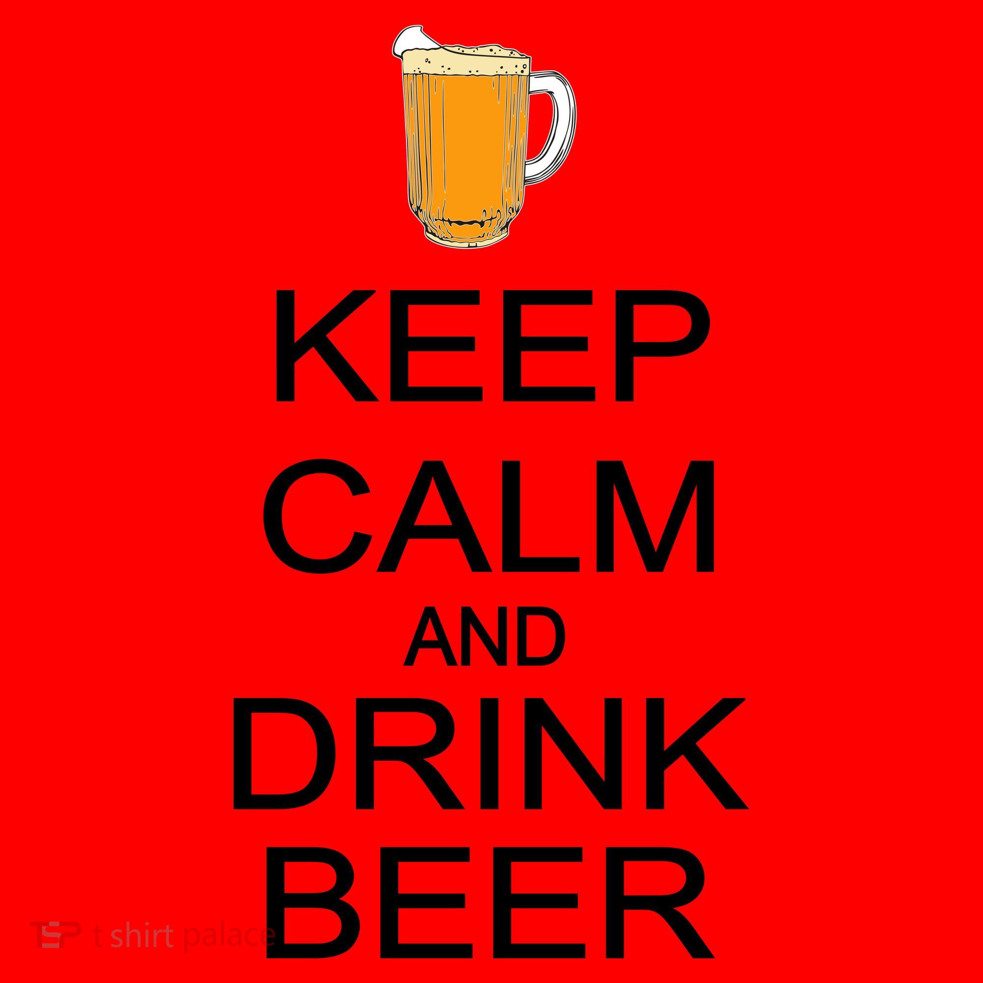 Keep Calm And Drink Beer Pitcher Santa Hat