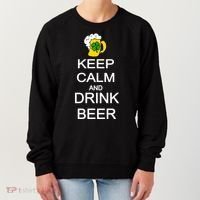 Keep Calm And Drink Beer St. Patrick's Day Women's Sweatshirt thumb 0