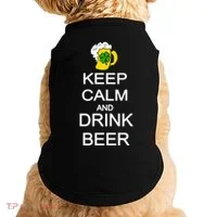 Keep Calm And Drink Beer St. Patrick's Day Doggie Tank thumb 0