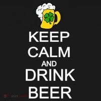 Keep Calm And Drink Beer St. Patrick's Day USA-Made Doggie Bandana thumb 2