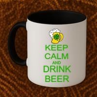Keep Calm And Drink Beer St. Patrick's Day Coffee Mug thumb 2