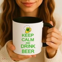 Keep Calm And Drink Beer St. Patrick's Day Coffee Mug thumb 3