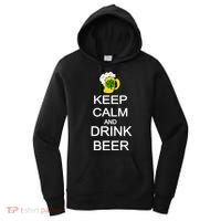 Keep Calm And Drink Beer St. Patrick's Day Women's Hoodie thumb 0