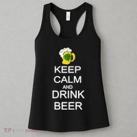 Keep Calm And Drink Beer St. Patrick's Day Women's Tank Top thumb 3