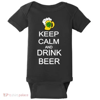 Keep Calm And Drink Beer St. Patrick's Day Baby Bodysuit