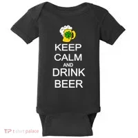 Keep Calm And Drink Beer St. Patrick's Day Baby Bodysuit thumb 0