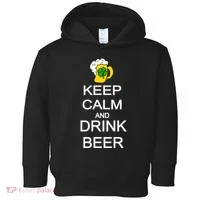 Keep Calm And Drink Beer St. Patrick's Day Toddler Hoodie thumb 0
