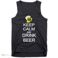 Keep Calm And Drink Beer St. Patrick's Day Tank Top thumb 0