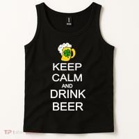 Keep Calm And Drink Beer St. Patrick's Day Tank Top thumb 2