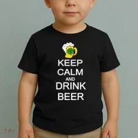 Keep Calm And Drink Beer St. Patrick's Day Toddler T-Shirt thumb 2