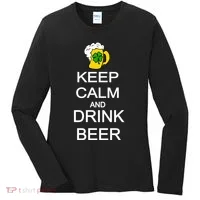 Keep Calm And Drink Beer St. Patrick's Day Women's Long Sleeve Shirt thumb 0