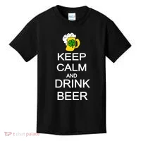 Keep Calm And Drink Beer St. Patrick's Day Kids T-Shirt thumb 0