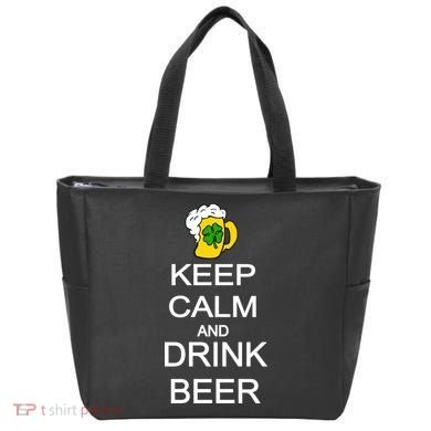 Keep Calm And Drink Beer St. Patrick's Day Tote Bag