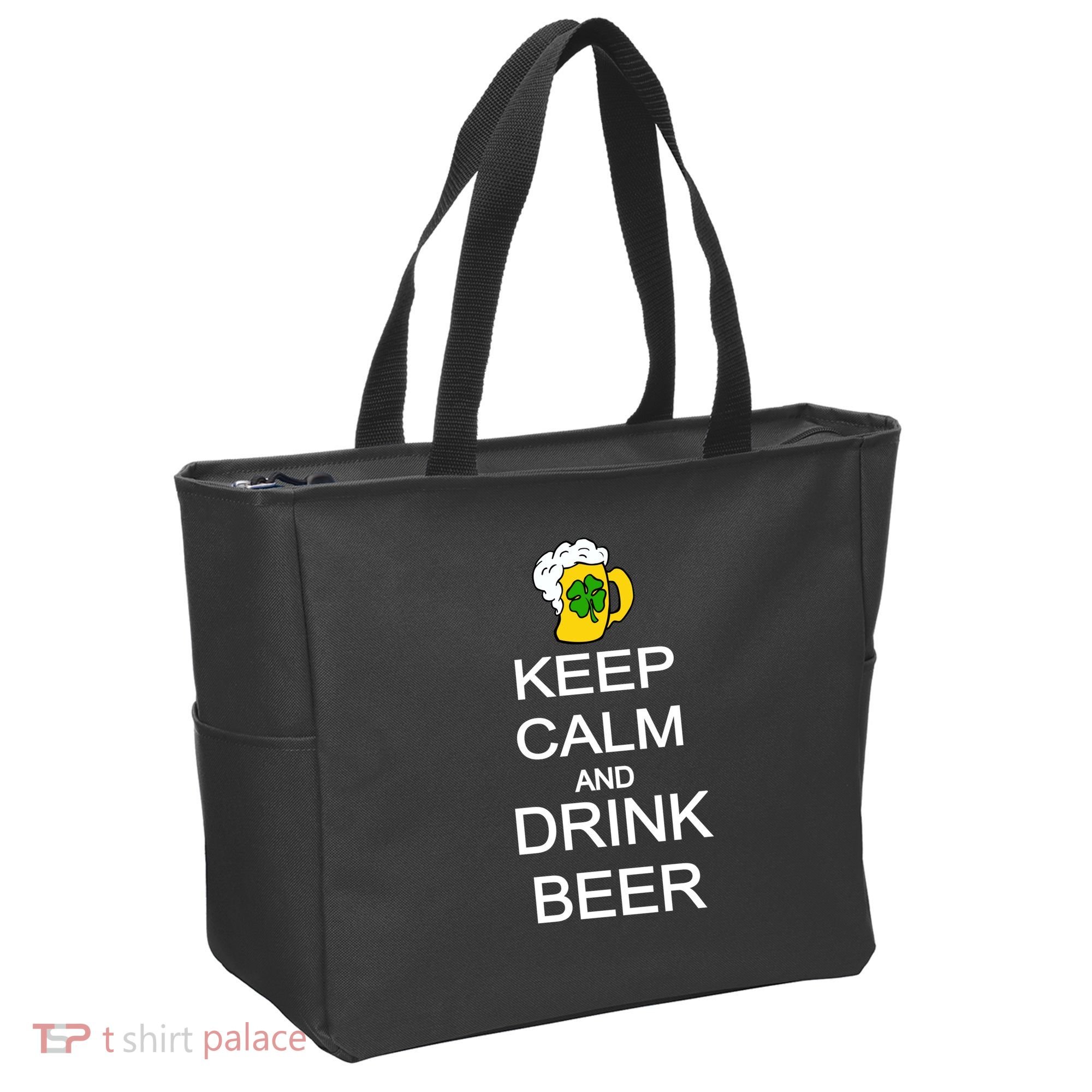 Keep Calm And Drink Beer St. Patrick's Day Tote Bag