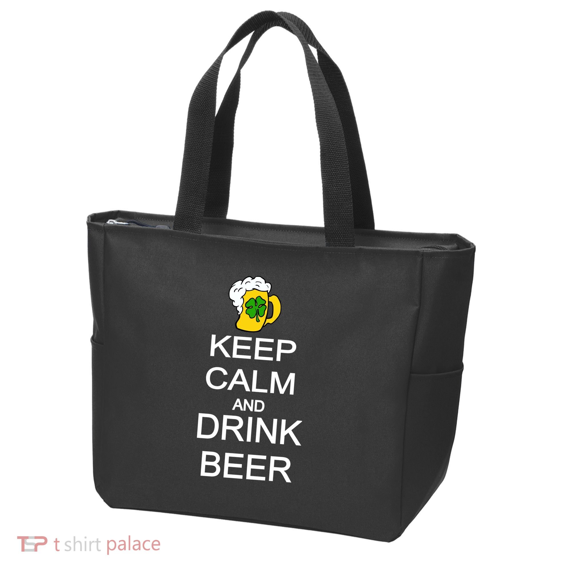Keep Calm And Drink Beer St. Patrick's Day Tote Bag