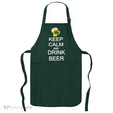 Keep Calm And Drink Beer St. Patrick's Day Apron