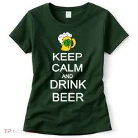 Keep Calm And Drink Beer St. Patrick's Day Women's T-Shirt thumb 0