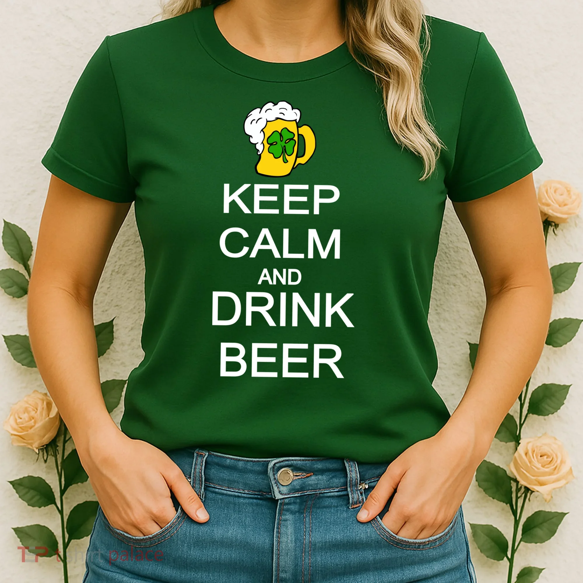 Keep Calm And Drink Beer St. Patrick's Day Women's T-Shirt