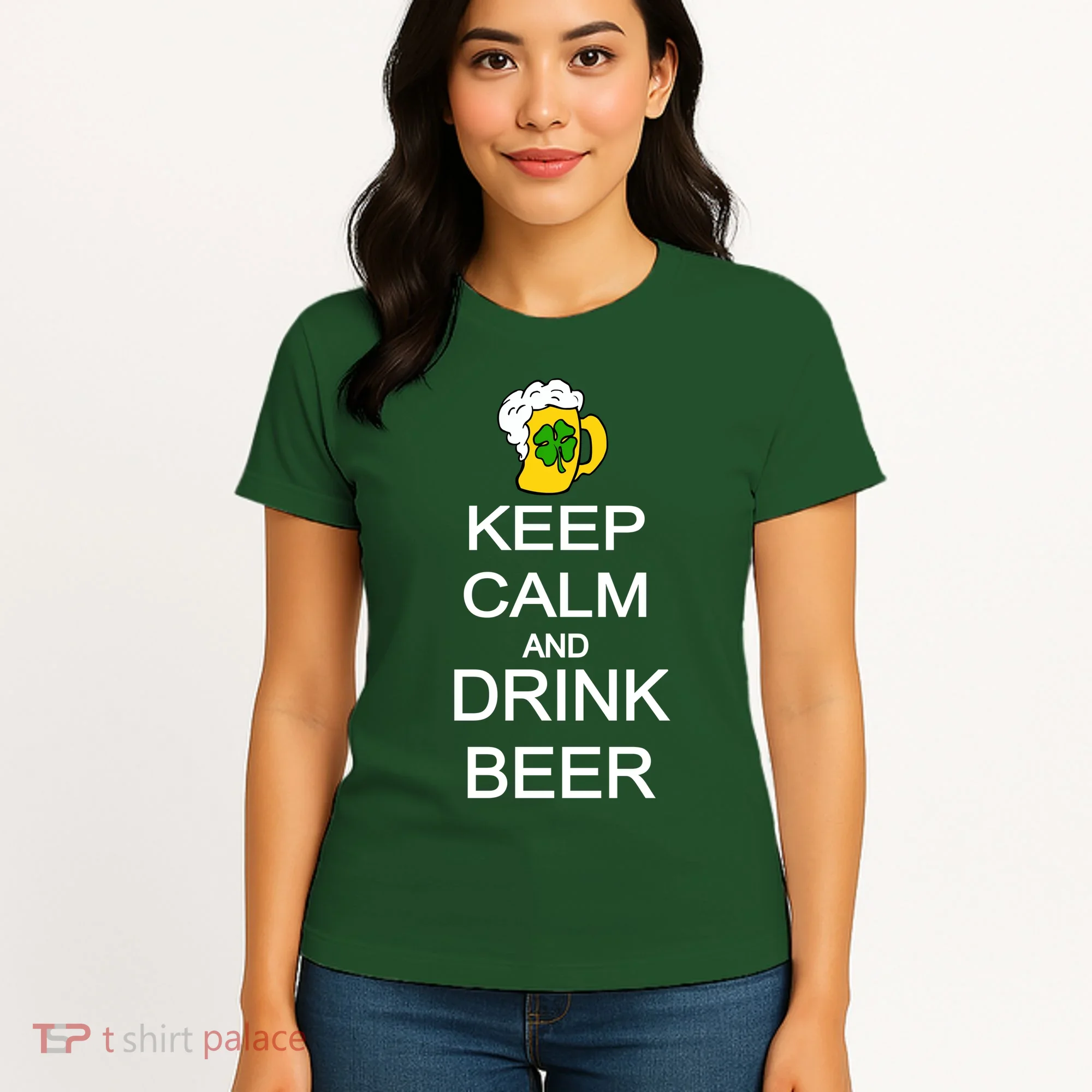 Keep Calm And Drink Beer St. Patrick's Day Women's T-Shirt
