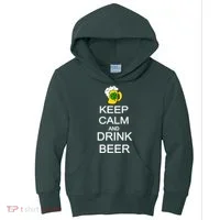 Keep Calm And Drink Beer St. Patrick's Day Kids Hoodie thumb 0