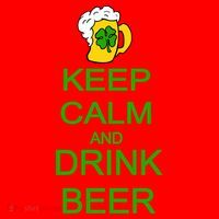 Keep Calm And Drink Beer St. Patrick's Day Santa Hat thumb 1