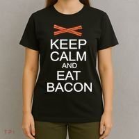 Keep Calm And Eat Bacon T-Shirt thumb 4
