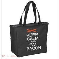Keep Calm And Eat Bacon Tote Bag thumb 2