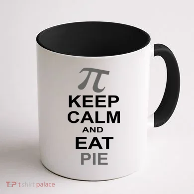 Keep Calm And Eat Pie Coffee Mug back