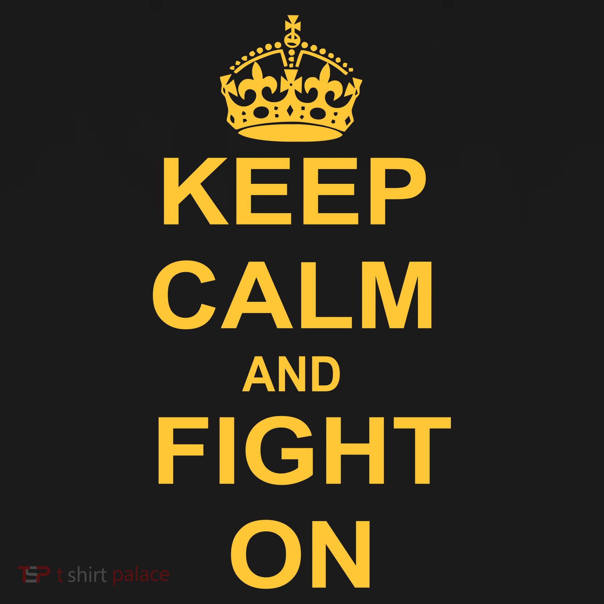 Keep Calm And Fight On USA-Made Doggie Bandana