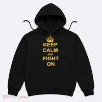 Keep Calm And Fight On Hoodie thumb 0
