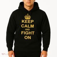Keep Calm And Fight On Hoodie thumb 2