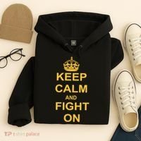 Keep Calm And Fight On Hoodie thumb 4