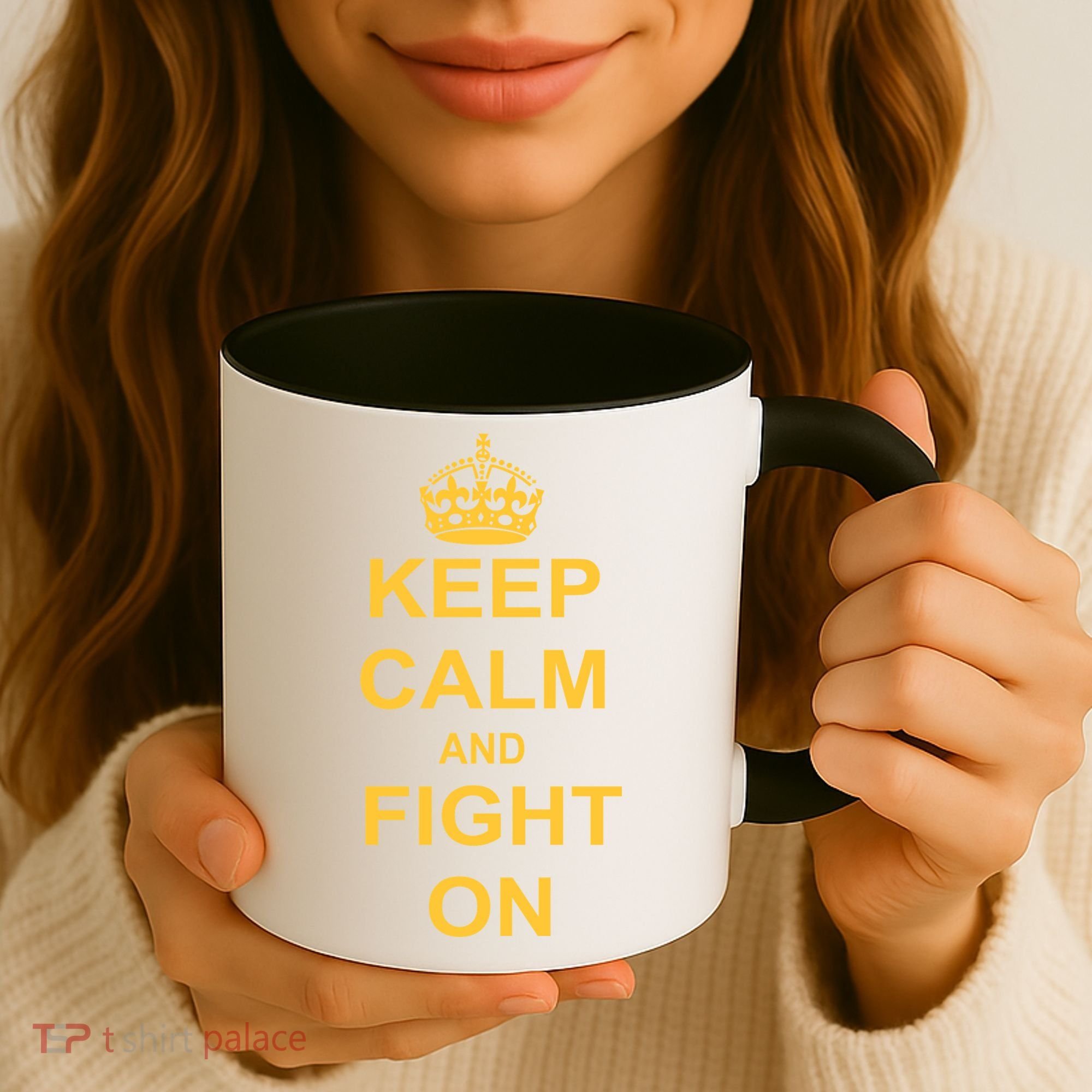 Keep Calm And Fight On Coffee Mug