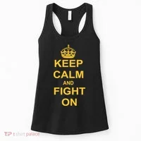 Keep Calm And Fight On Women's Tank Top thumb 0