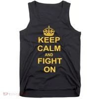 Keep Calm And Fight On Tank Top thumb 0