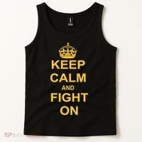 Keep Calm And Fight On Tank Top thumb 2