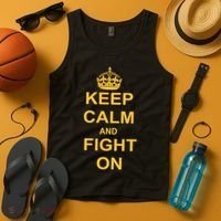 Keep Calm And Fight On Tank Top thumb 4