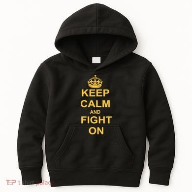 Keep Calm And Fight On Kids Hoodie