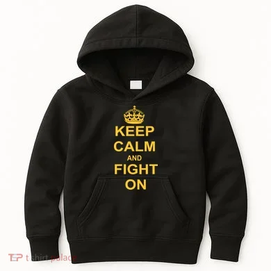 Keep Calm And Fight On Kids Hoodie