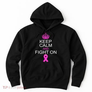 Keep Calm And Fight On Support Hoodie