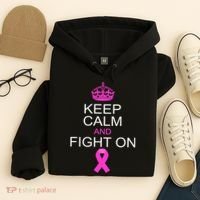 Keep Calm And Fight On Support Hoodie thumb 4