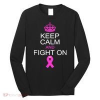 Keep Calm And Fight On Support Long Sleeve Shirt thumb 0