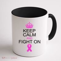 Keep Calm And Fight On Support Coffee Mug thumb 1