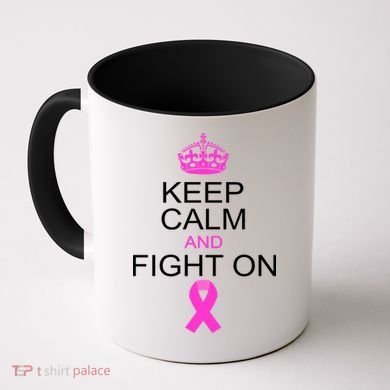 Keep Calm And Fight On Support Coffee Mug