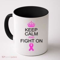 Keep Calm And Fight On Support Coffee Mug thumb 0